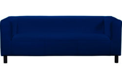 ColourMatch Moda Regular Leather Effect Sofa - Marina Blue